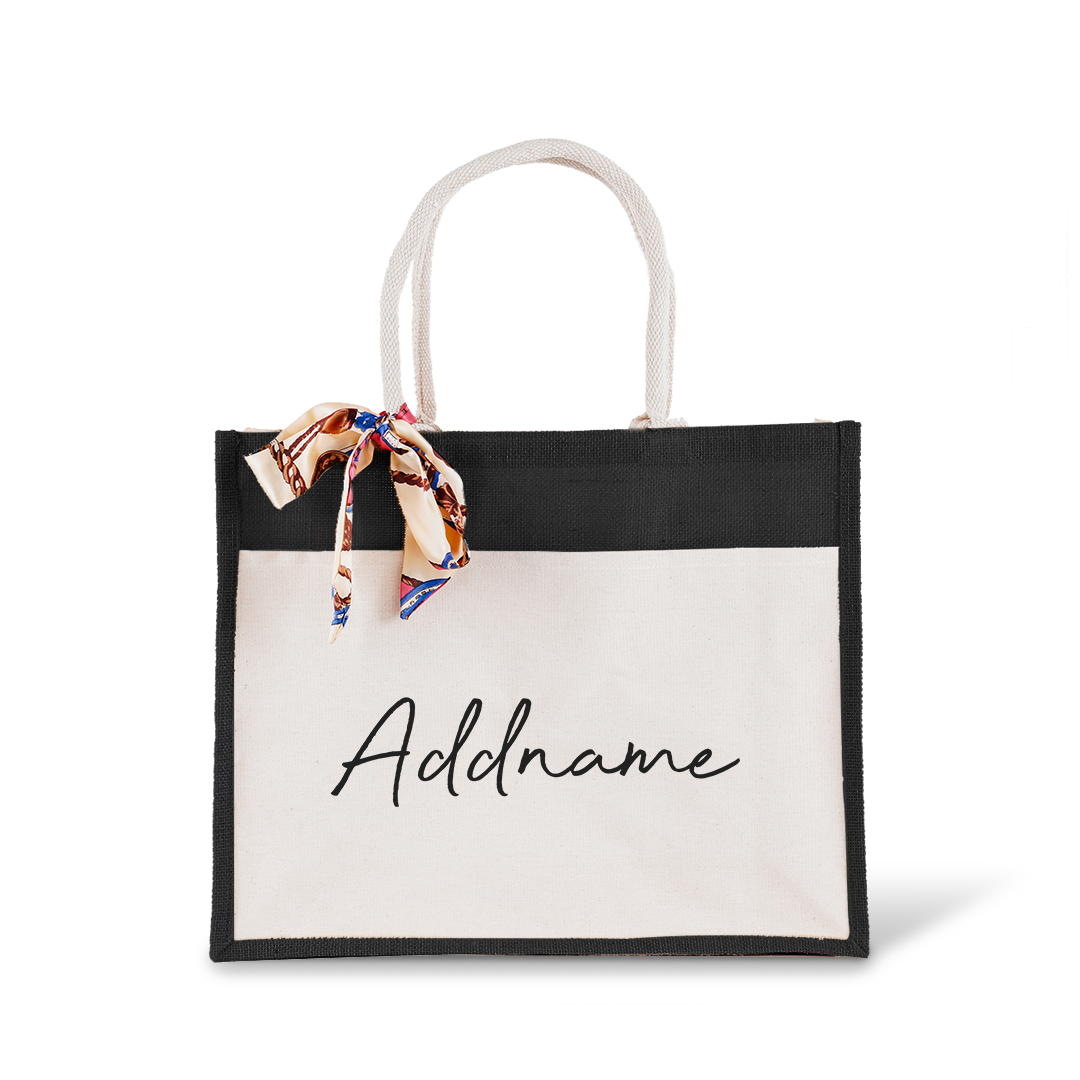 Jute Bag with Front Pocket