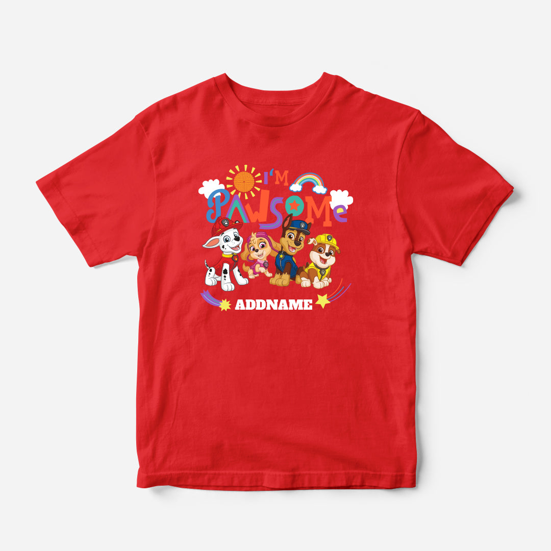 Paw Patrol - I'm Pawsome Personalized Kid's T-Shirt