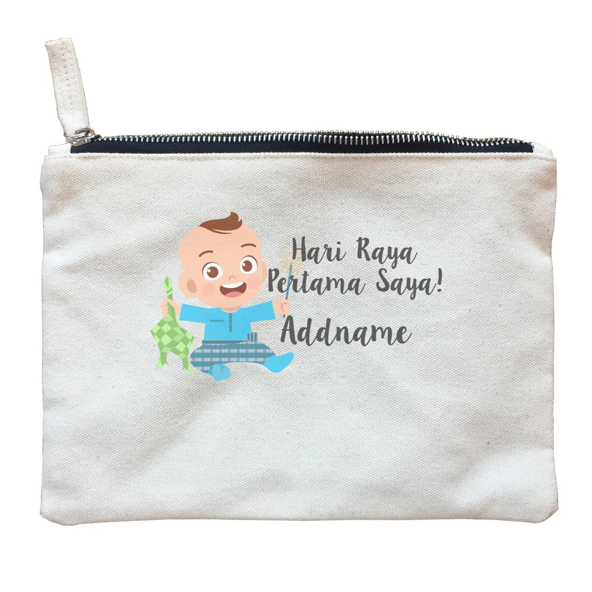 Hari Raya Pertama Saya Baby Boy Zipper Pouch