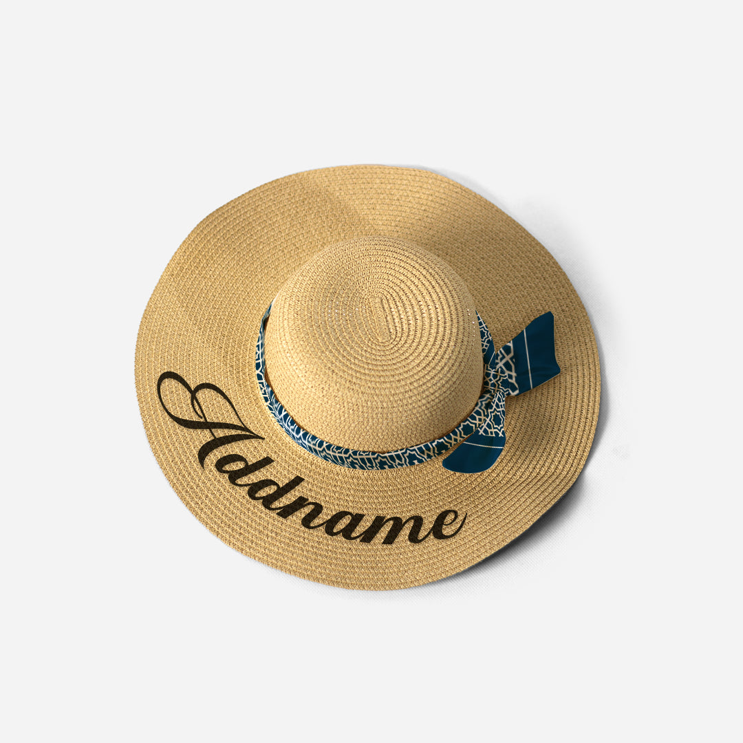 Kids/Adult Straw Hat - Annas Series Prussian Blue Twilly