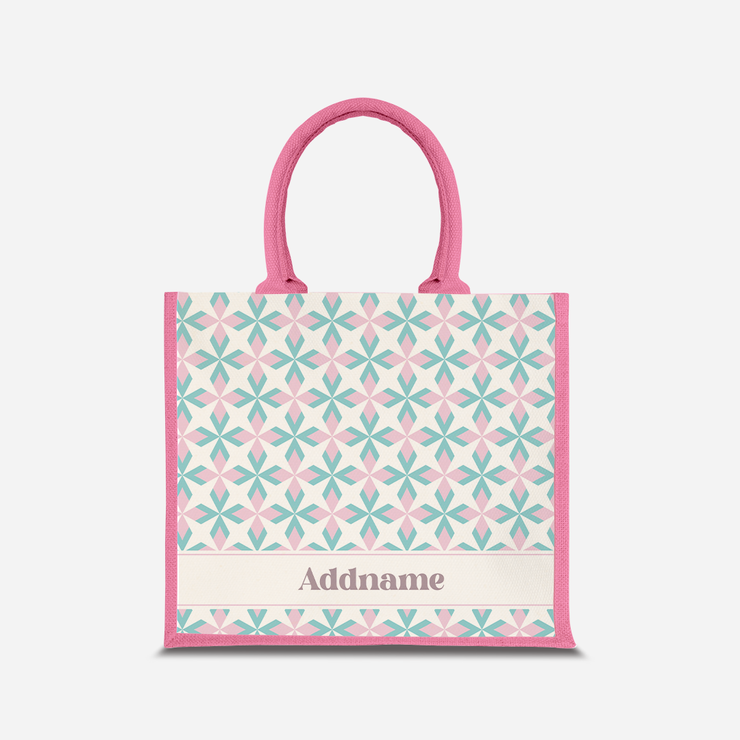 Ixora Series Jute Bag - Light Pink