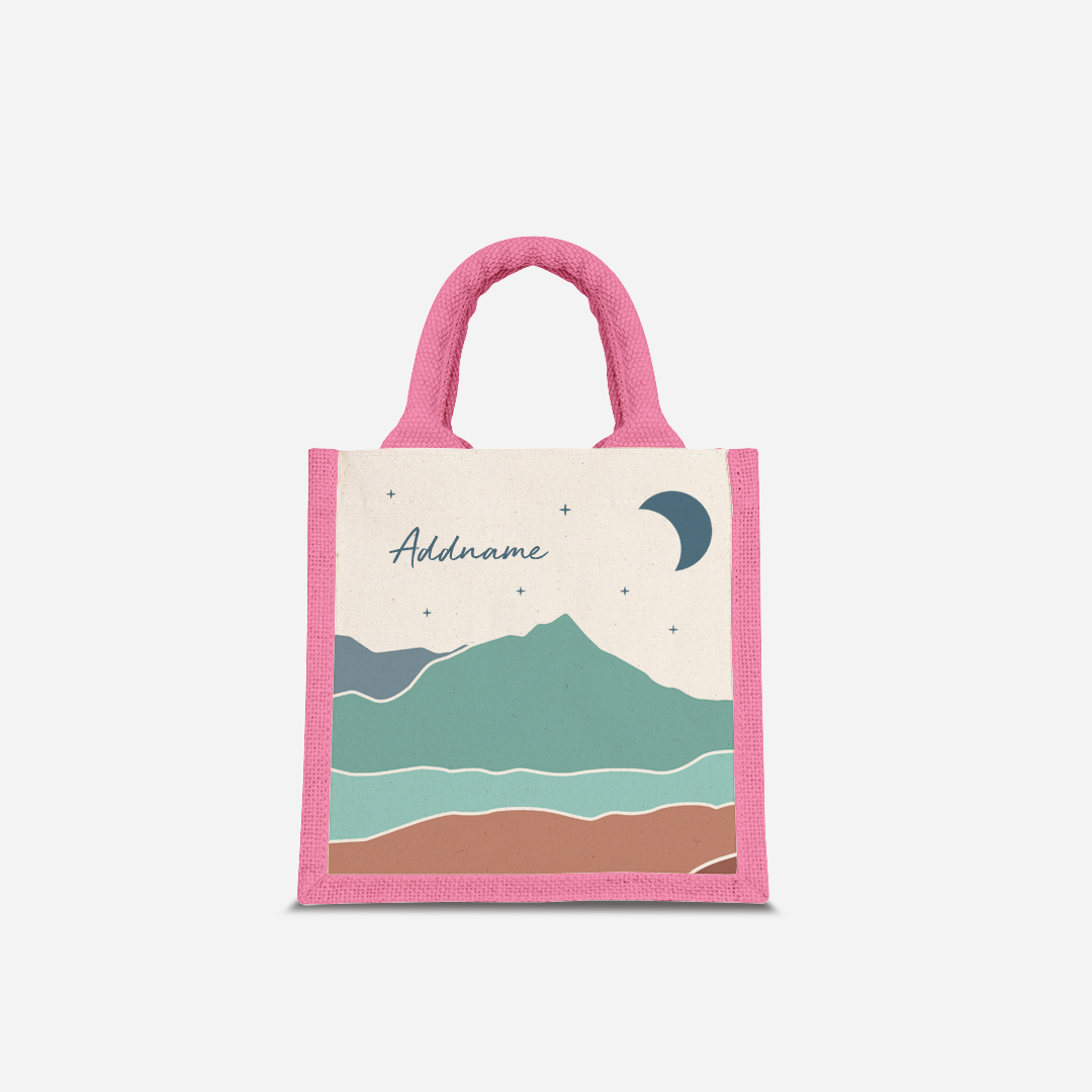 Kaira Series Half Lining Lunch Bag - Azraq Light Pink