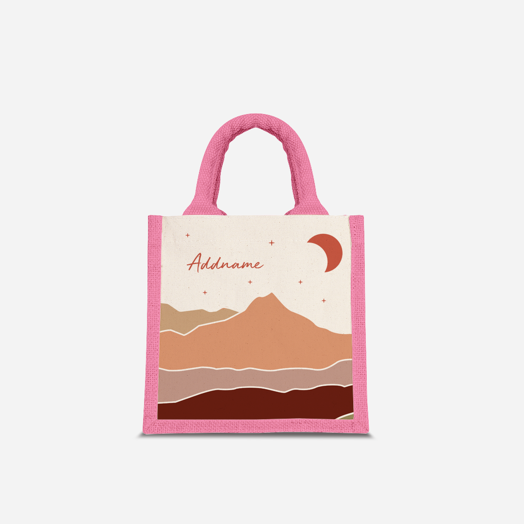 Kaira Series Half Lining Lunch Bag - Asfar Light Pink