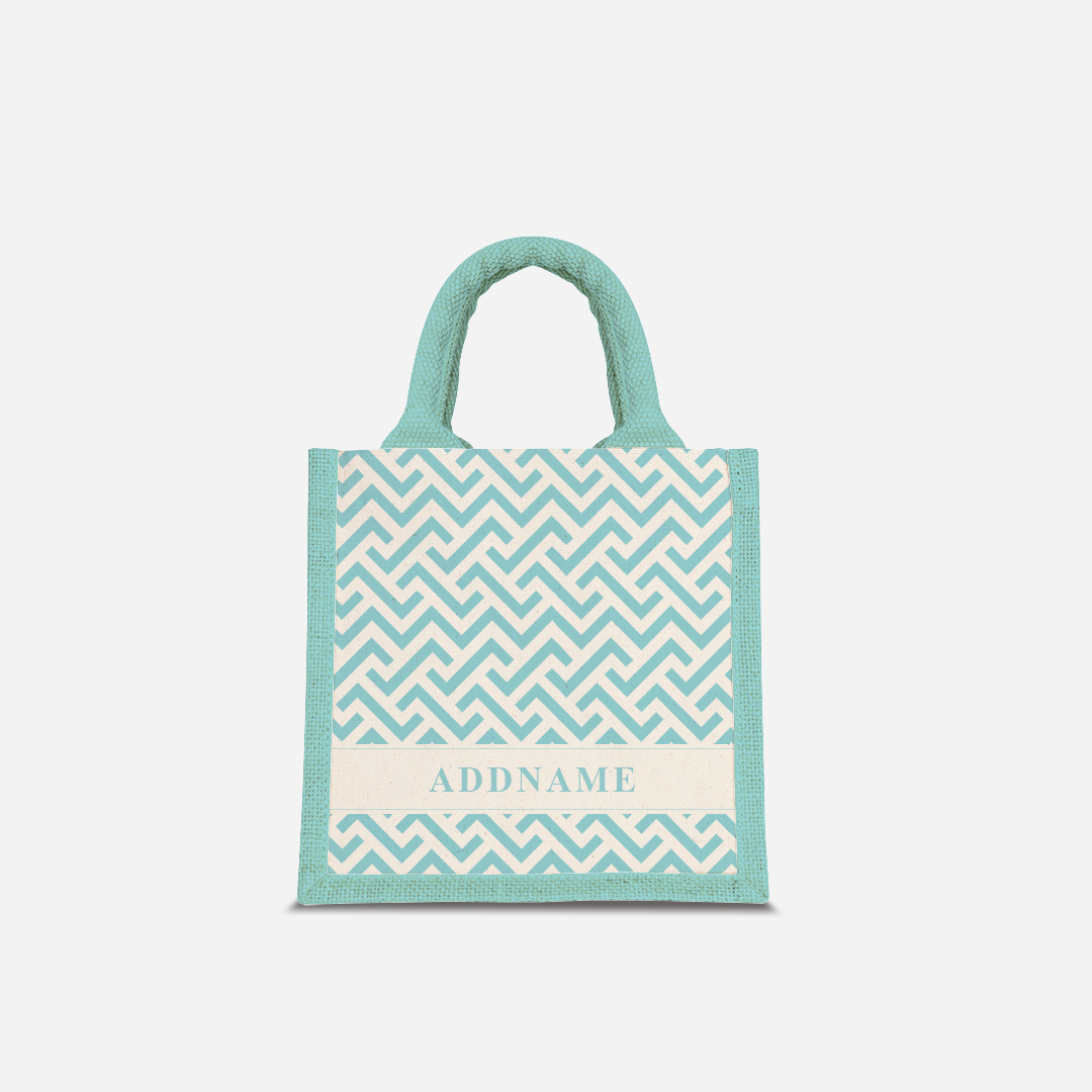 AUFBAU Series - Sky Blue Jute Bags