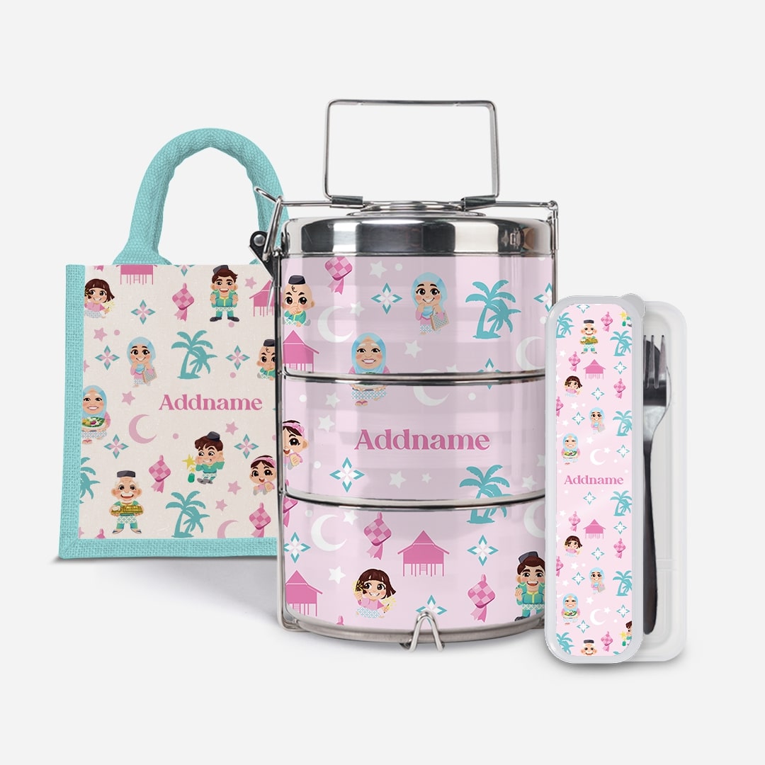 Seindah Lebaran Series - Set Kasih Pastel Pink