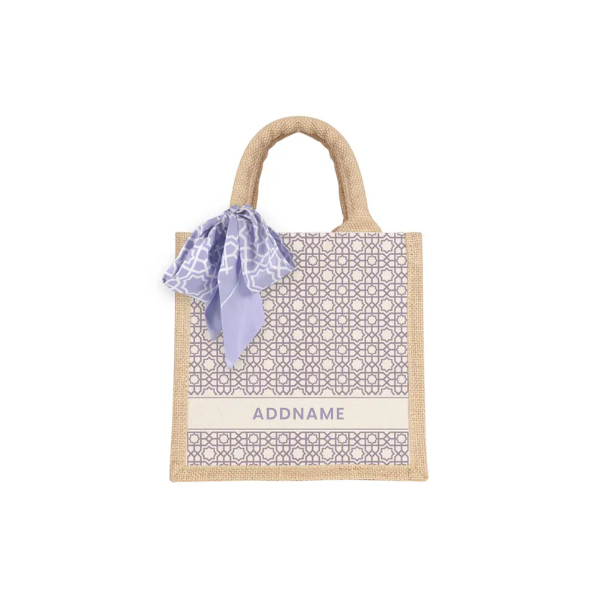 Annas Series - Pastel Purple Jute Bags