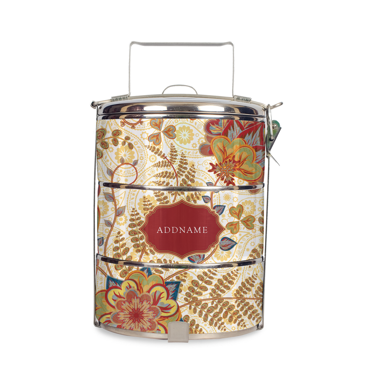 Batik Mawar - Three-Tier Tiffin Carrier