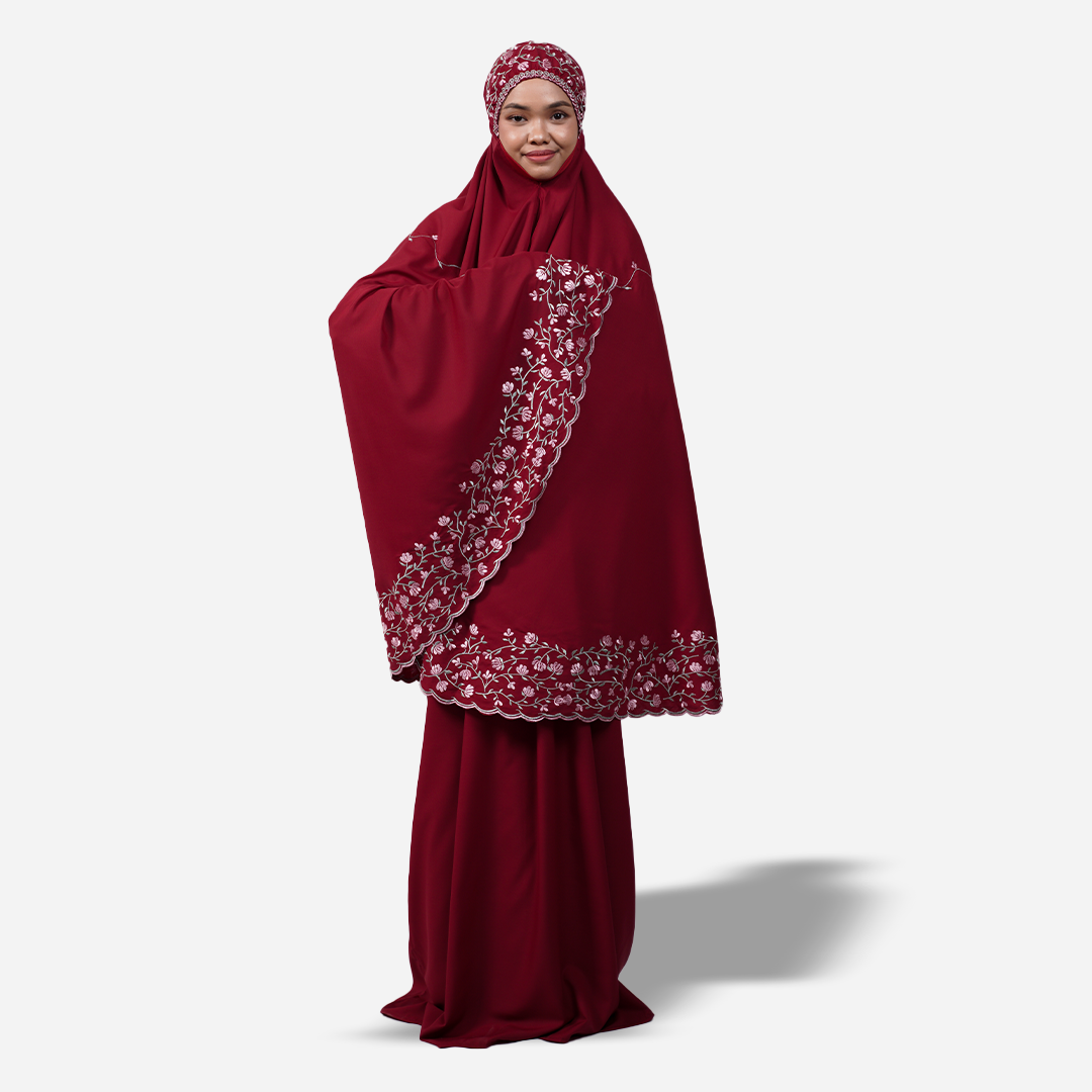 Dang Anum Series - Ancient Maroon Telekung