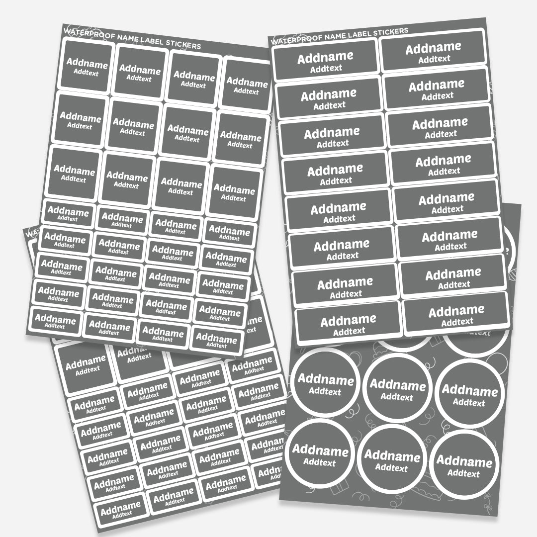 Waterproof Name Label Stickers