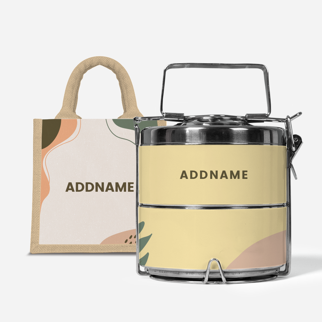 Charlotte Series - Tangerine Two-Tier Tiffin Carrier