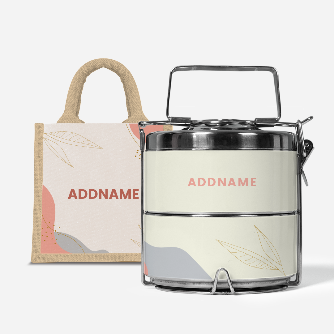 Charlotte Series - Marshmallow Two-Tier Tiffin Carrier