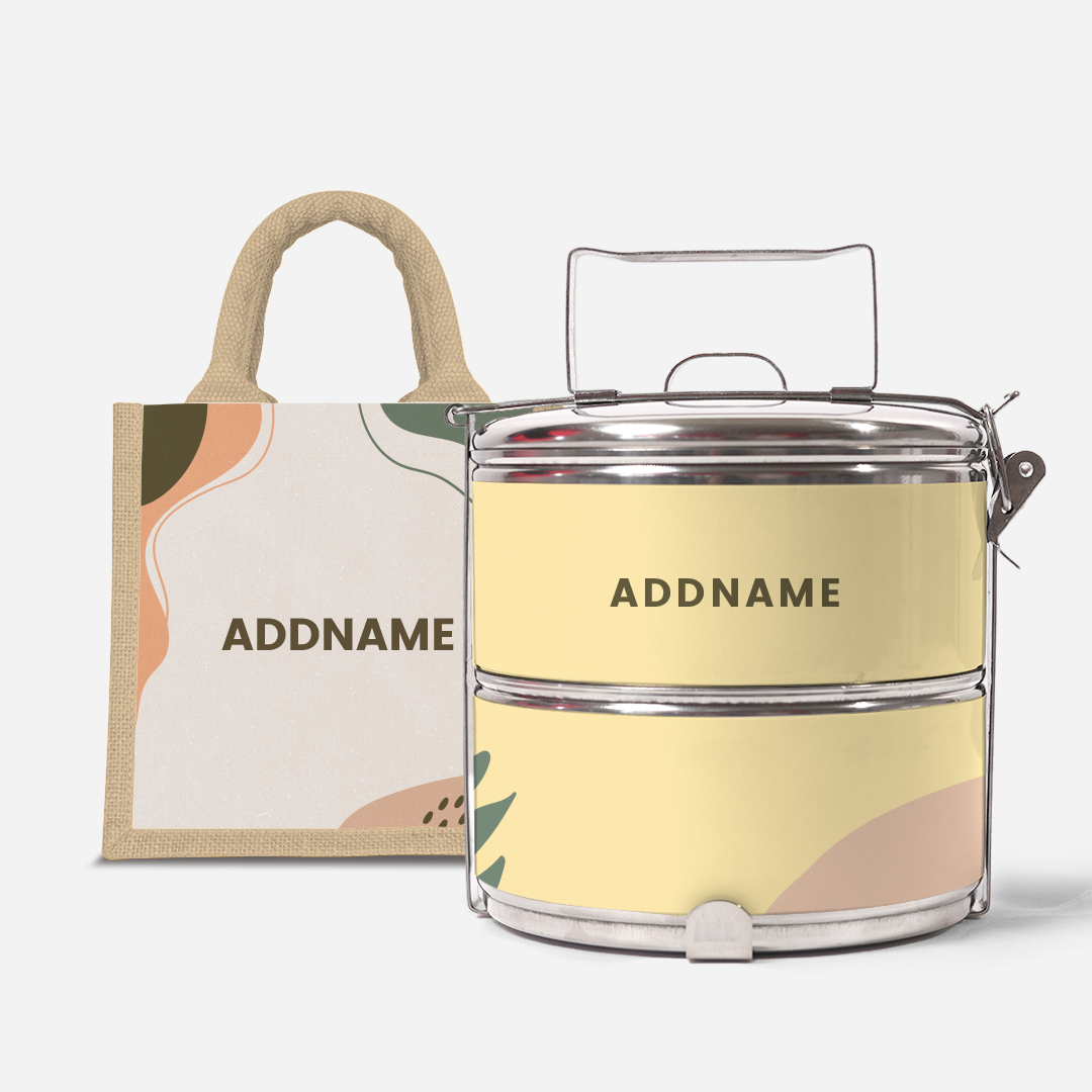 Charlotte Series - Tangerine Two-Tier Tiffin Carrier