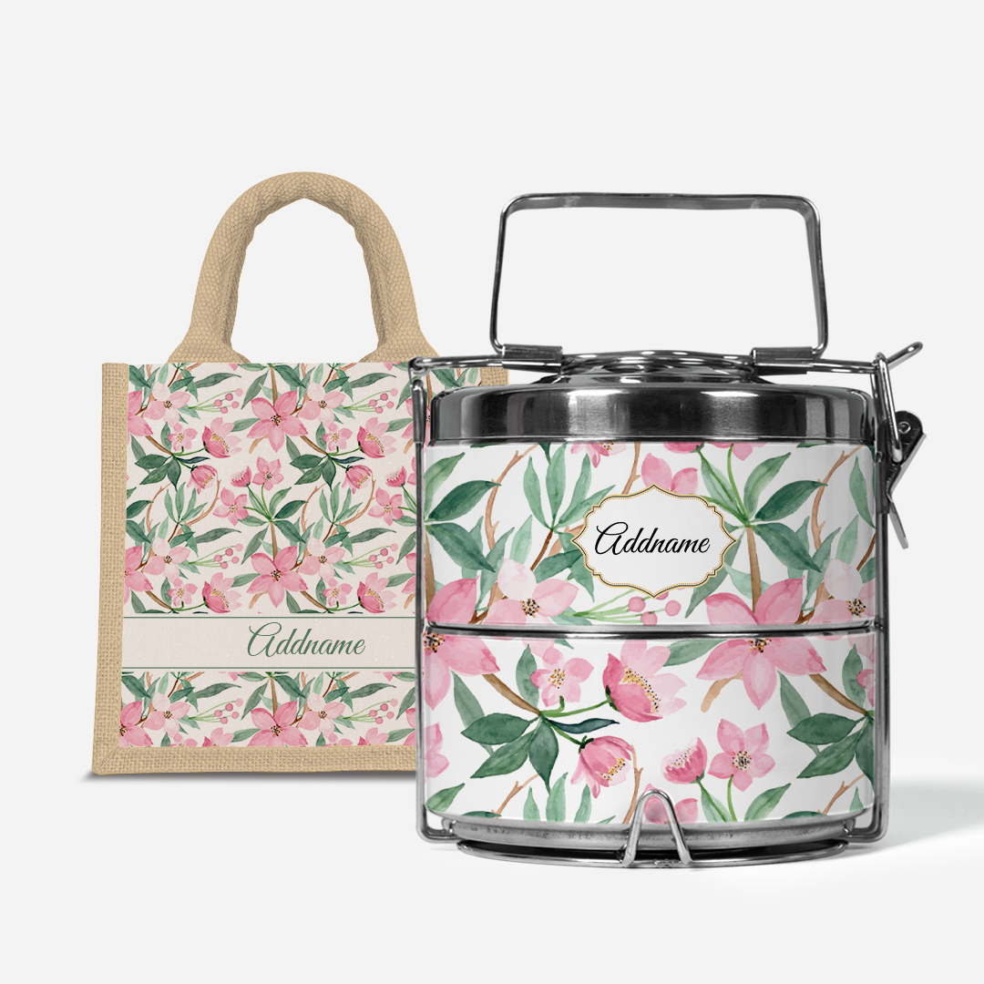 Laura Series - Blossom Two-Tier Tiffin Carrier