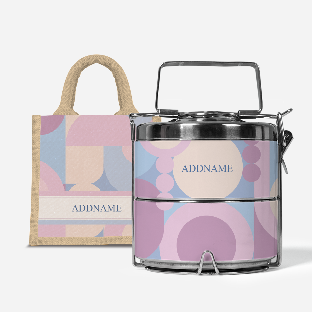 Ryn Series - Bandung  - Lunch Tote Bag with Two-Tier Tiffin Carrier