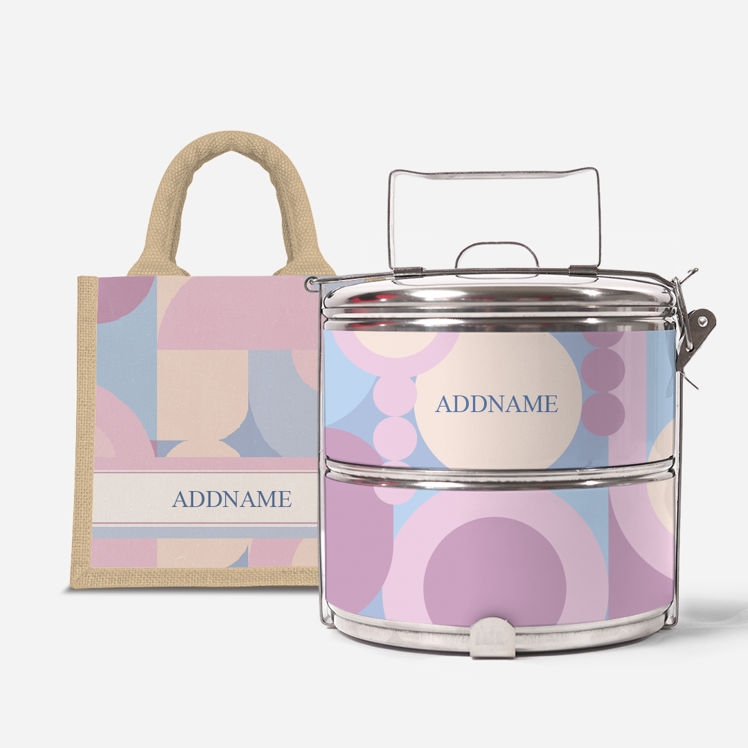 Ryn Series - Bandung  - Lunch Tote Bag with Two-Tier Tiffin Carrier