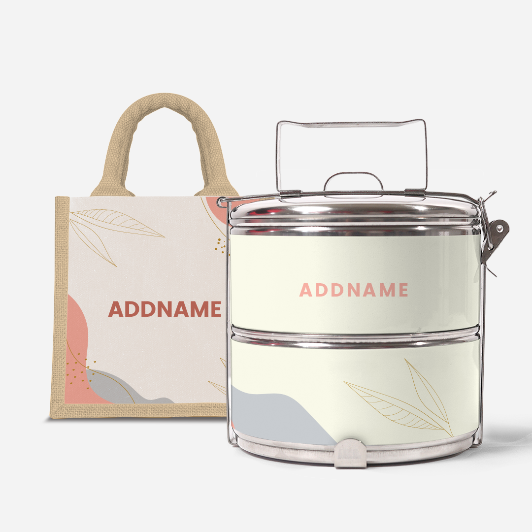 Charlotte Series - Marshmallow Two-Tier Tiffin Carrier