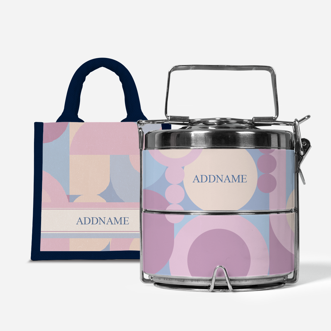 Ryn Series - Bandung  - Lunch Tote Bag with Two-Tier Tiffin Carrier