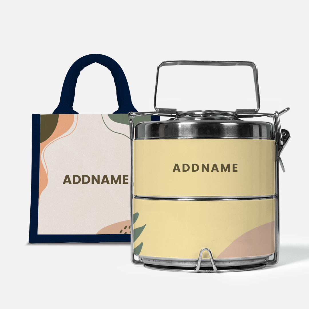 Charlotte Series - Tangerine Two-Tier Tiffin Carrier