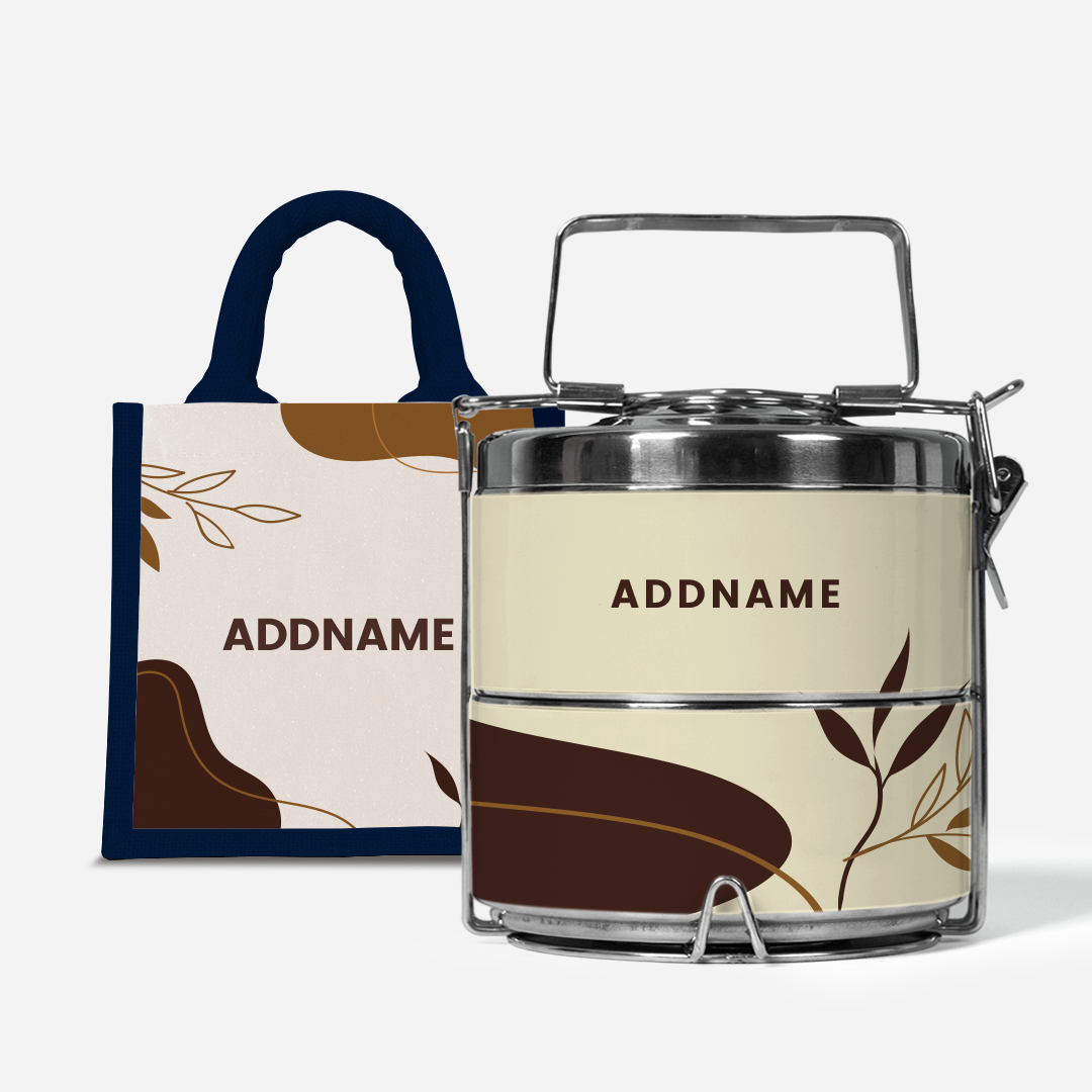 Charlotte Series - Mocha Two-Tier Tiffin Carrier