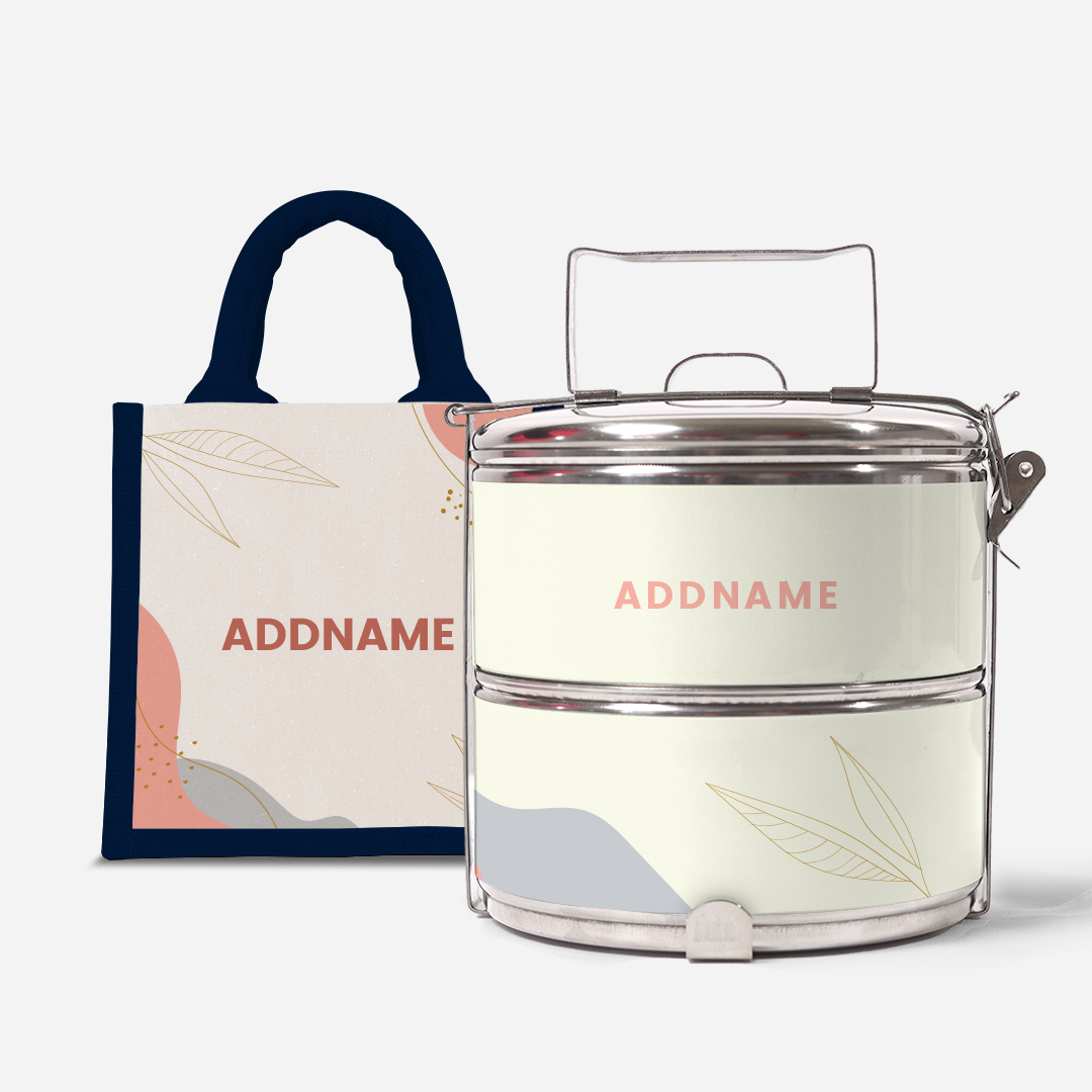 Charlotte Series - Marshmallow Two-Tier Tiffin Carrier