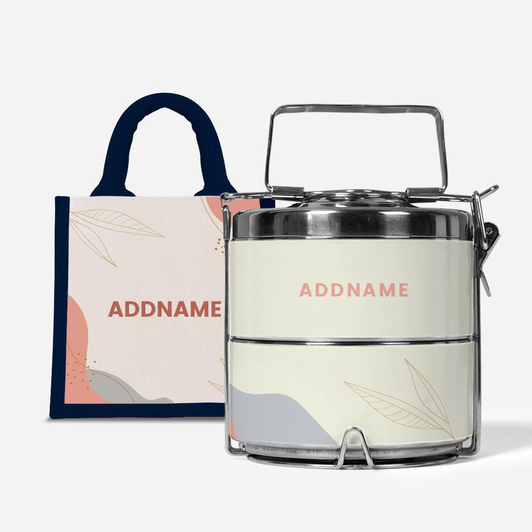 Charlotte Series - Marshmallow Two-Tier Tiffin Carrier