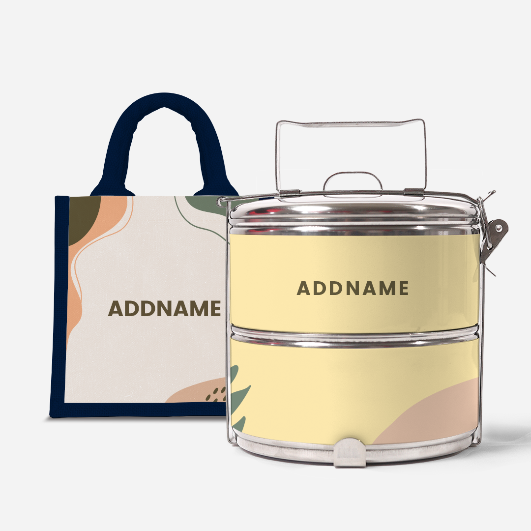 Charlotte Series - Tangerine Two-Tier Tiffin Carrier