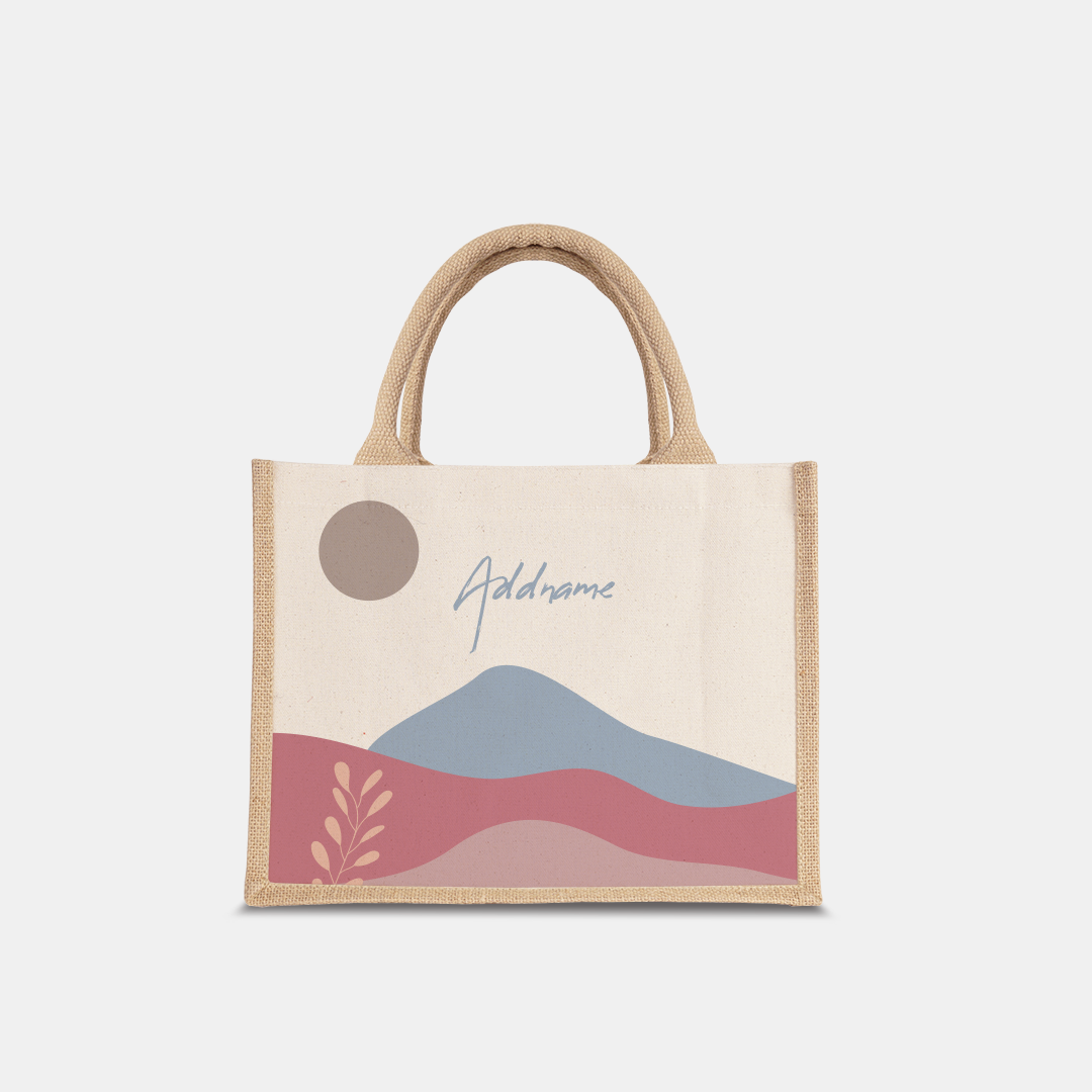 Kaira Series Half Lining Small Jute Bag - Ardina Natural