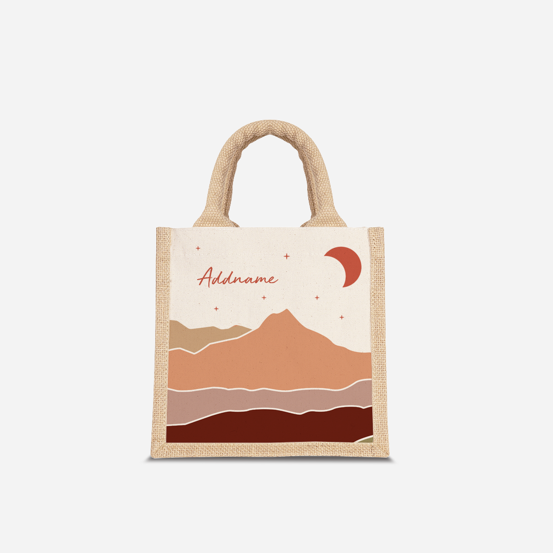 Kaira Series Half Lining Lunch Bag - Asfar Natural