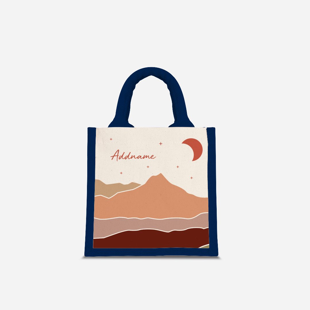 Kaira Series Half Lining Lunch Bag - Asfar Navy