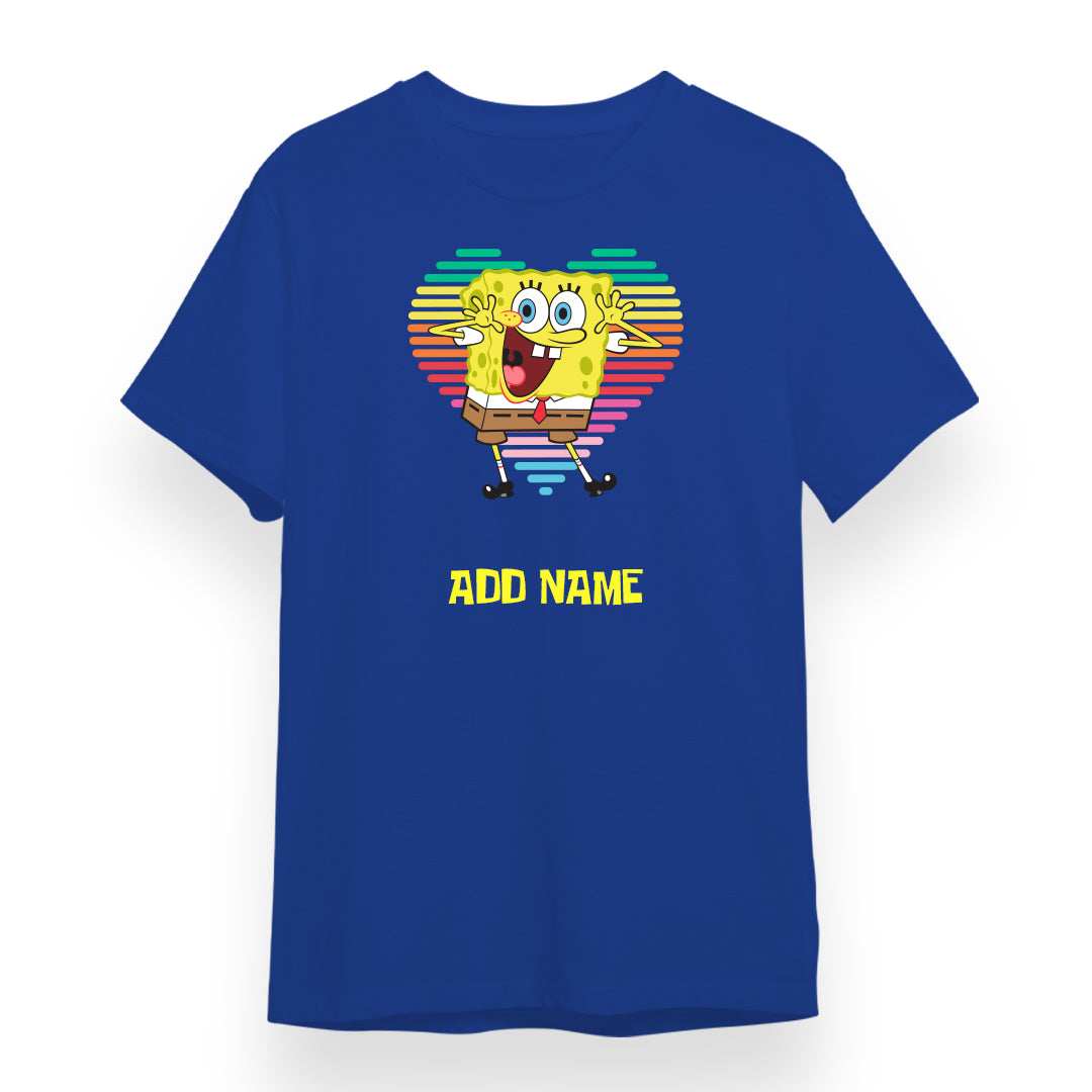 SpongeBob - Bob Heart Personalized Adult T-Shirt