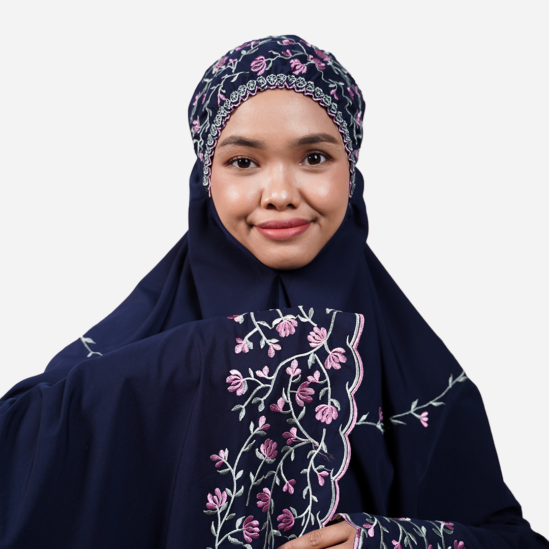 Dang Anum Series - Ancient Navy Blue Telekung