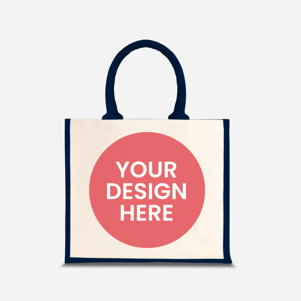 Upload Your Own - Half Lining Jute Bag