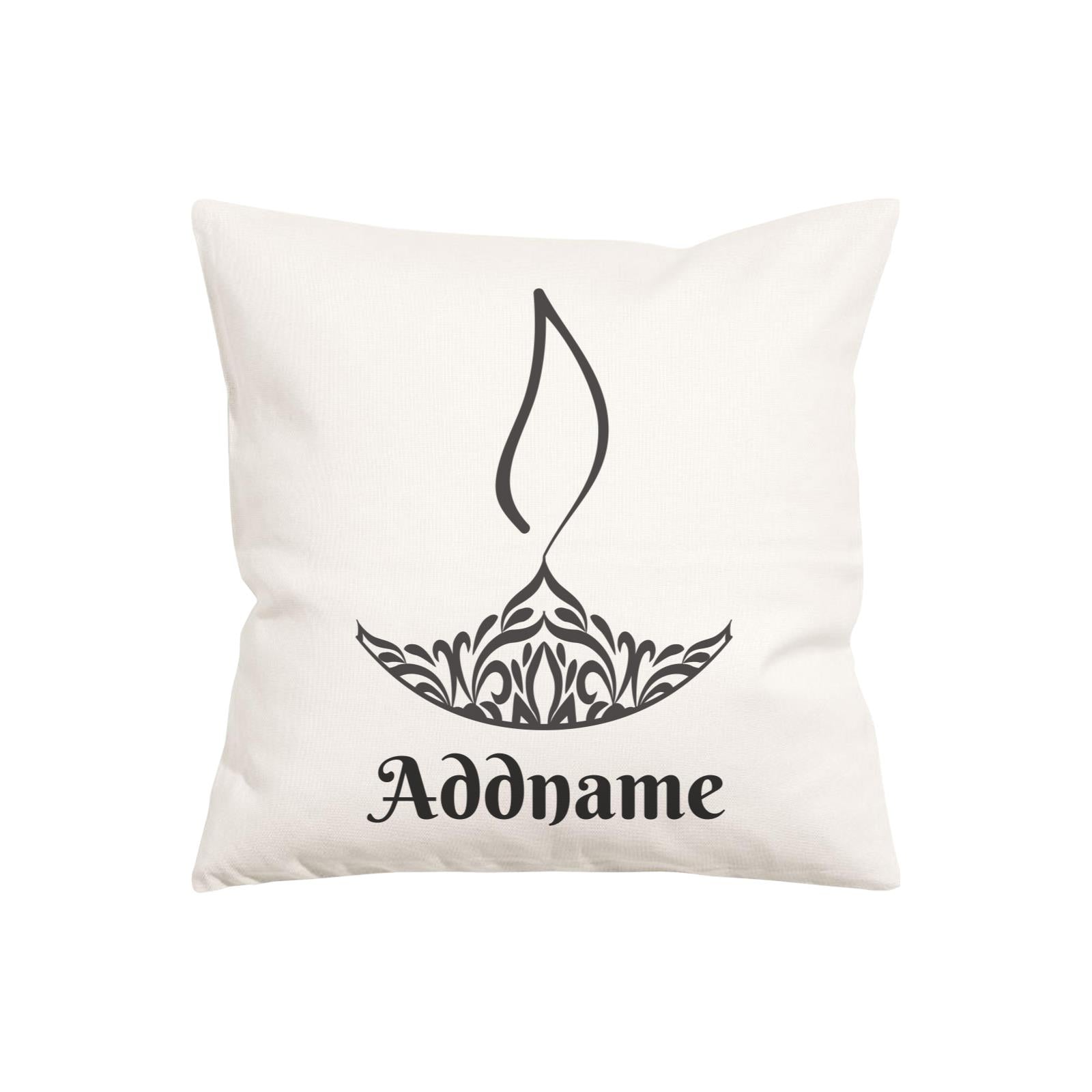 Deepavali Series Minimalist Diya Symbol PW Cushion