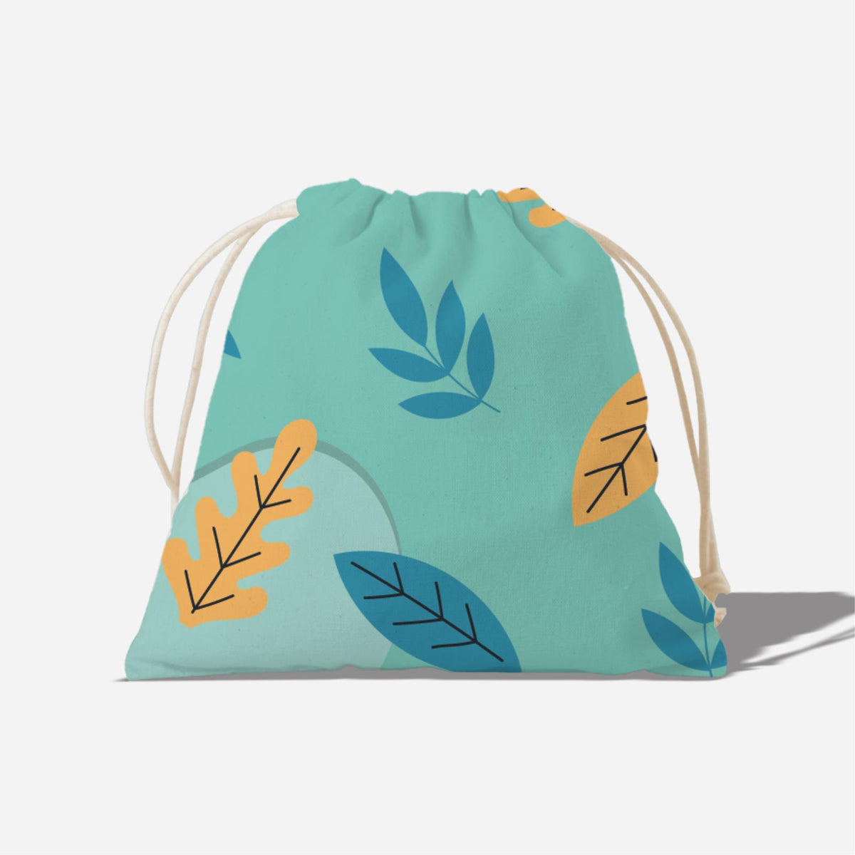 Turquoise Best Teacher With Floral Elements Full Print Satchel