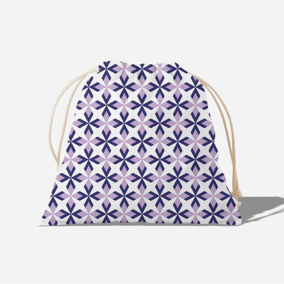 Ixora Series Full Print Satchel - Purple