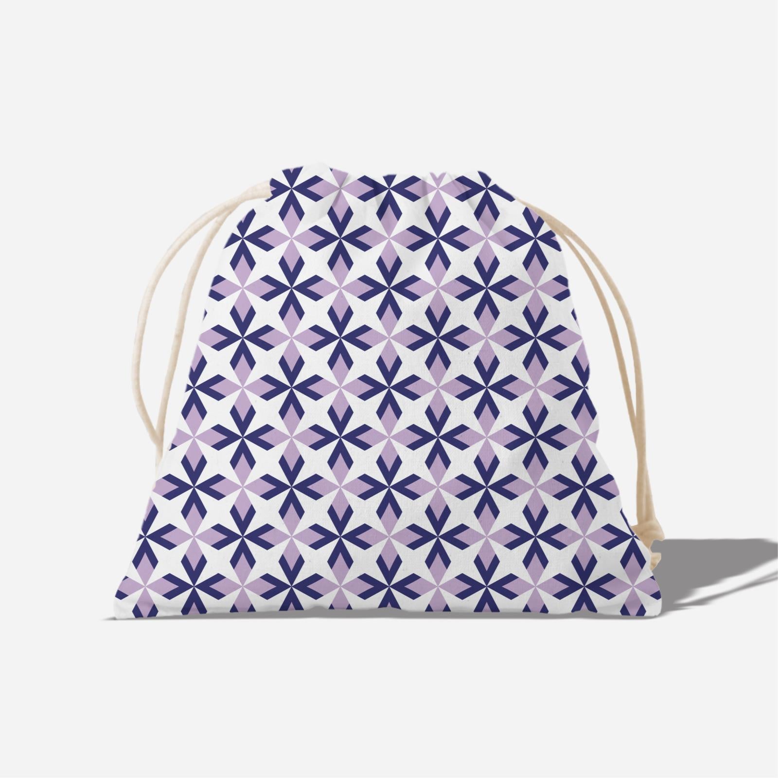 Ixora Series Full Print Satchel - Purple