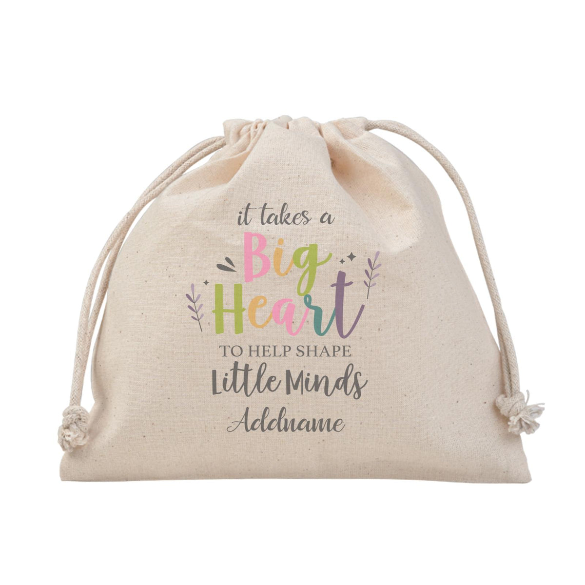 It Takes A Big Heart To Shape Little Minds With Floral Element Satchel