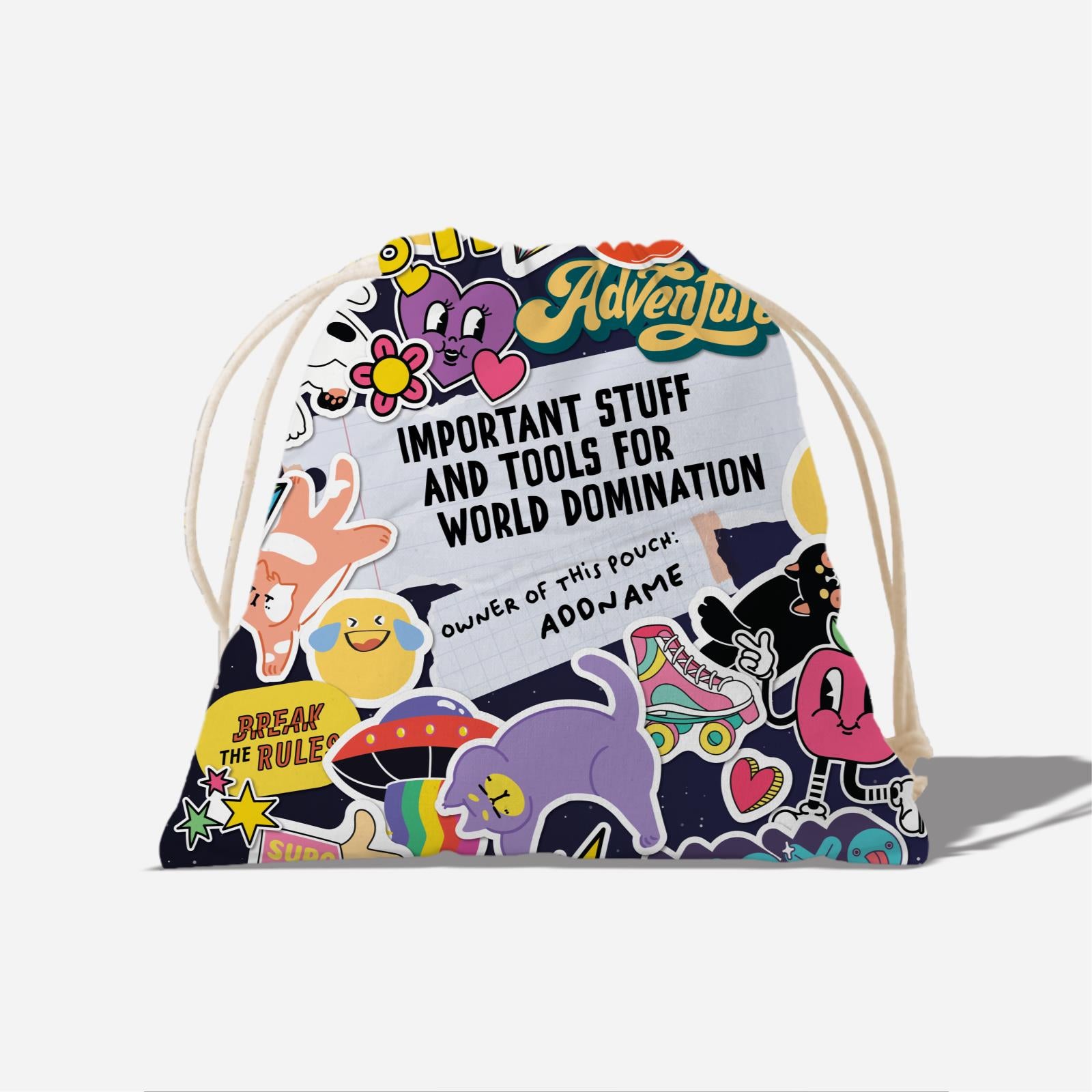 Be Confident Series Satchel - Important Stuff and Tools for World Domination