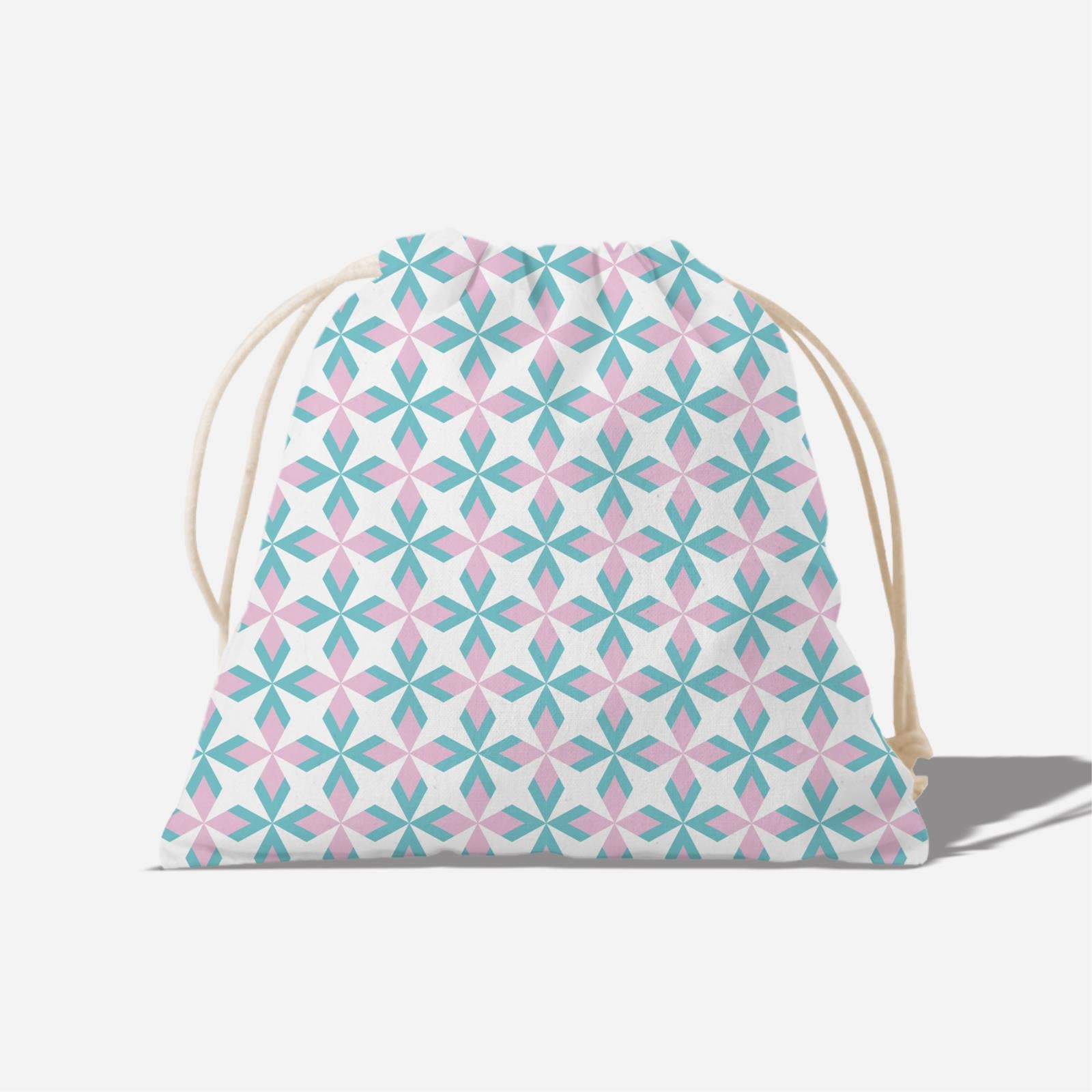 Ixora Series Full Print Satchel - Light Pink