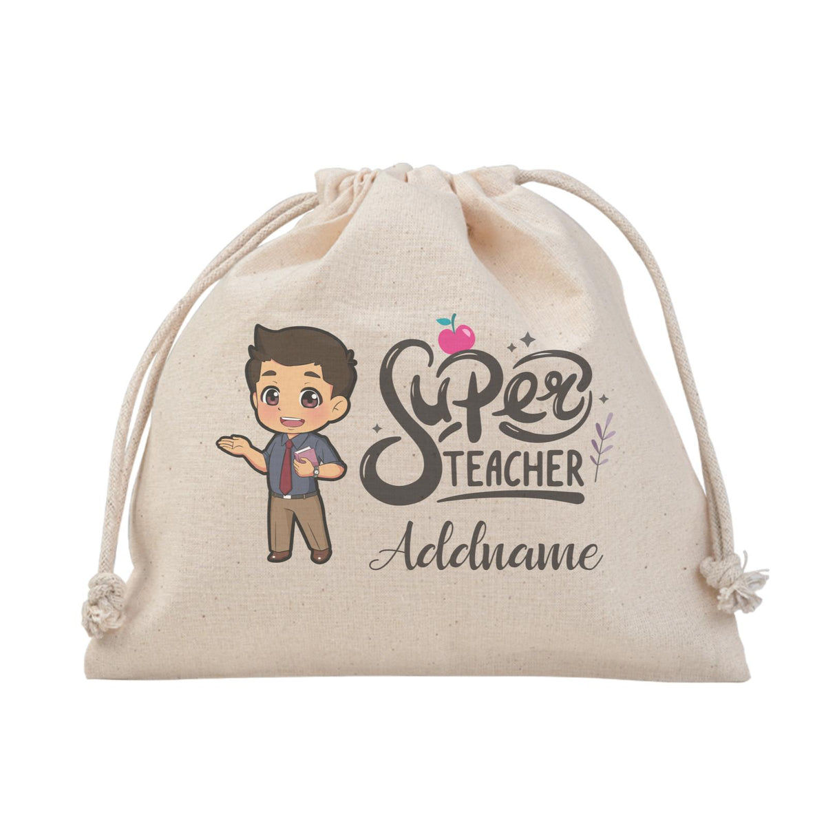 Chibi Super Teacher Malay Male Teacher Satchel