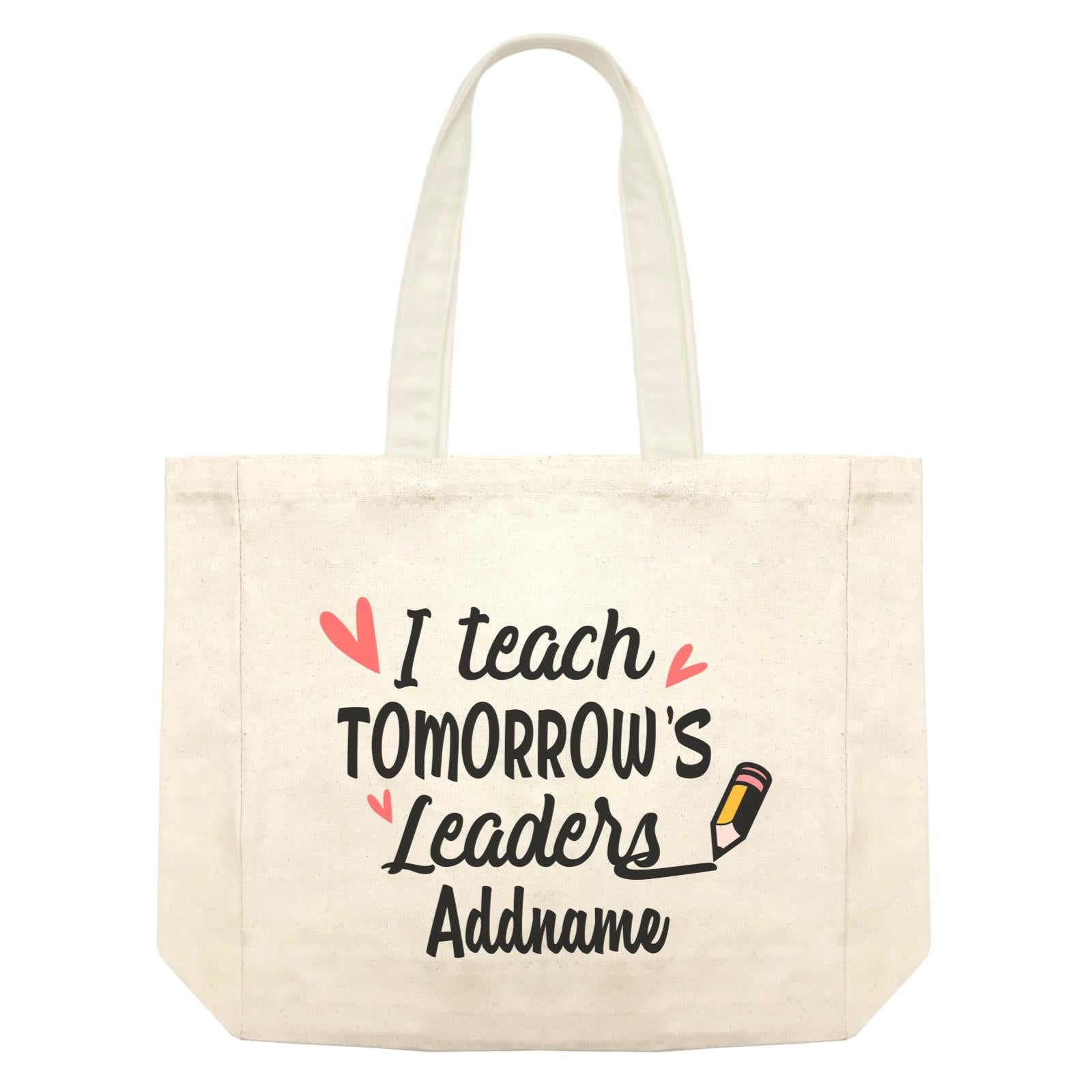 Doodle Series -  I Teach Tomorrow's Leader Shopping Bag