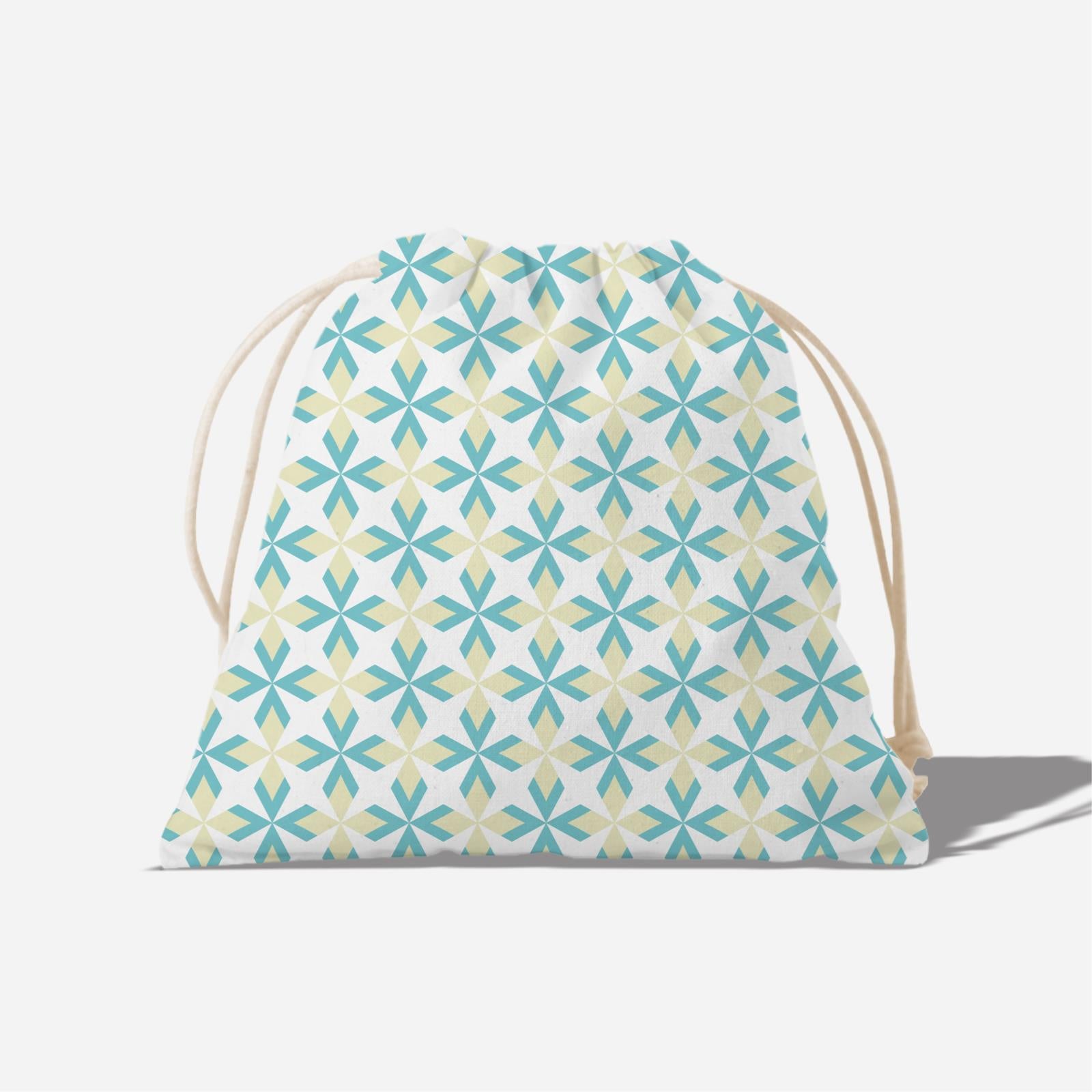 Ixora Series Full Print Satchel - Teal