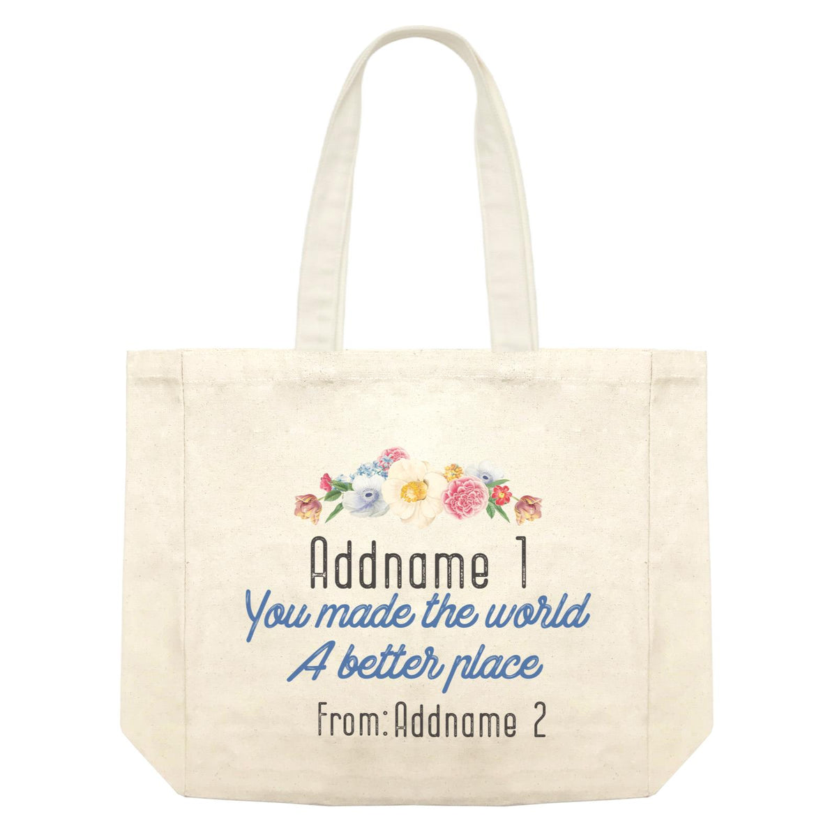 Doodle Series - You Made The World A Better Place Shopping Bag