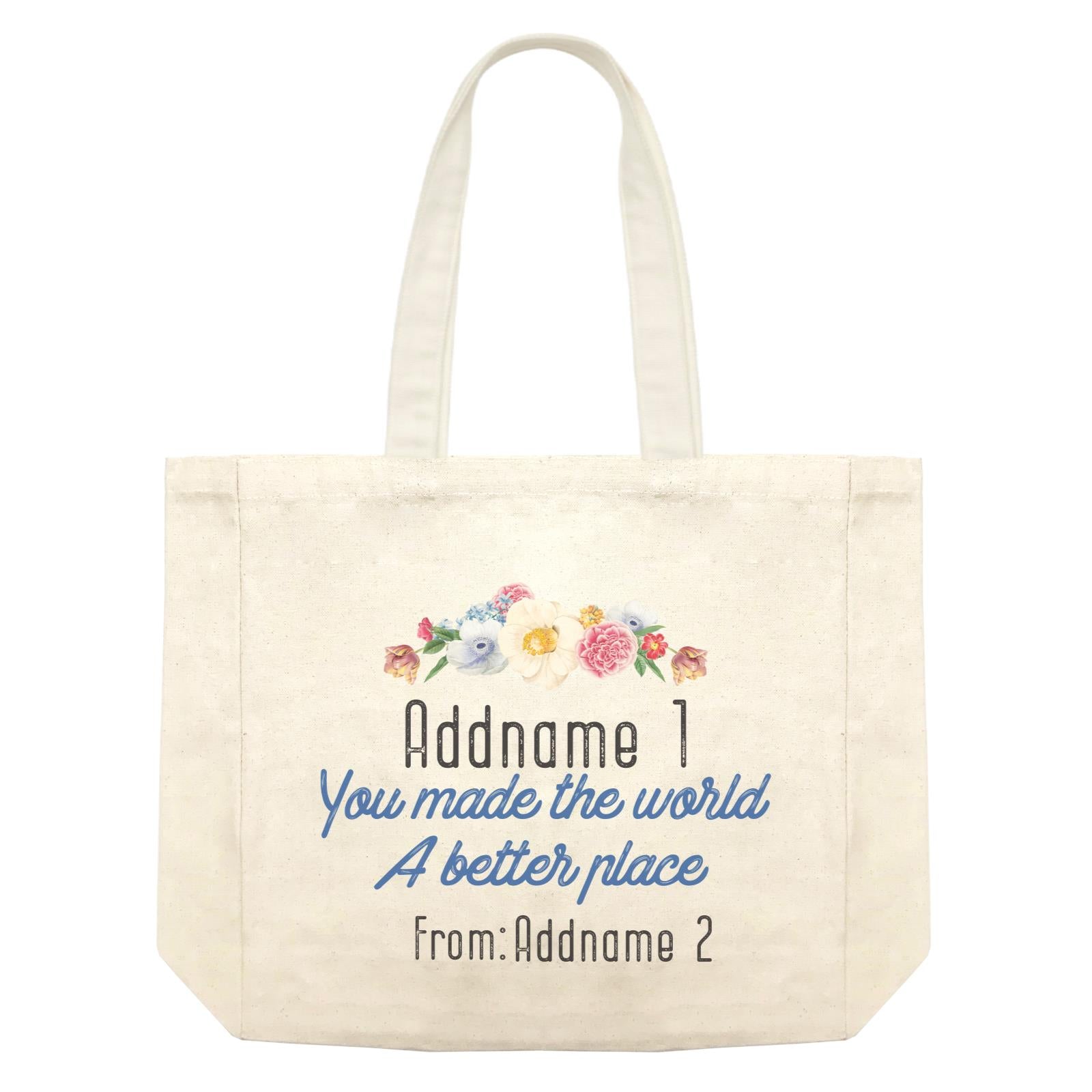 Doodle Series - You Made The World A Better Place Shopping Bag