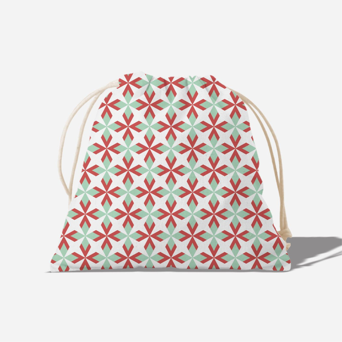 Ixora Series Full Print Satchel - Red