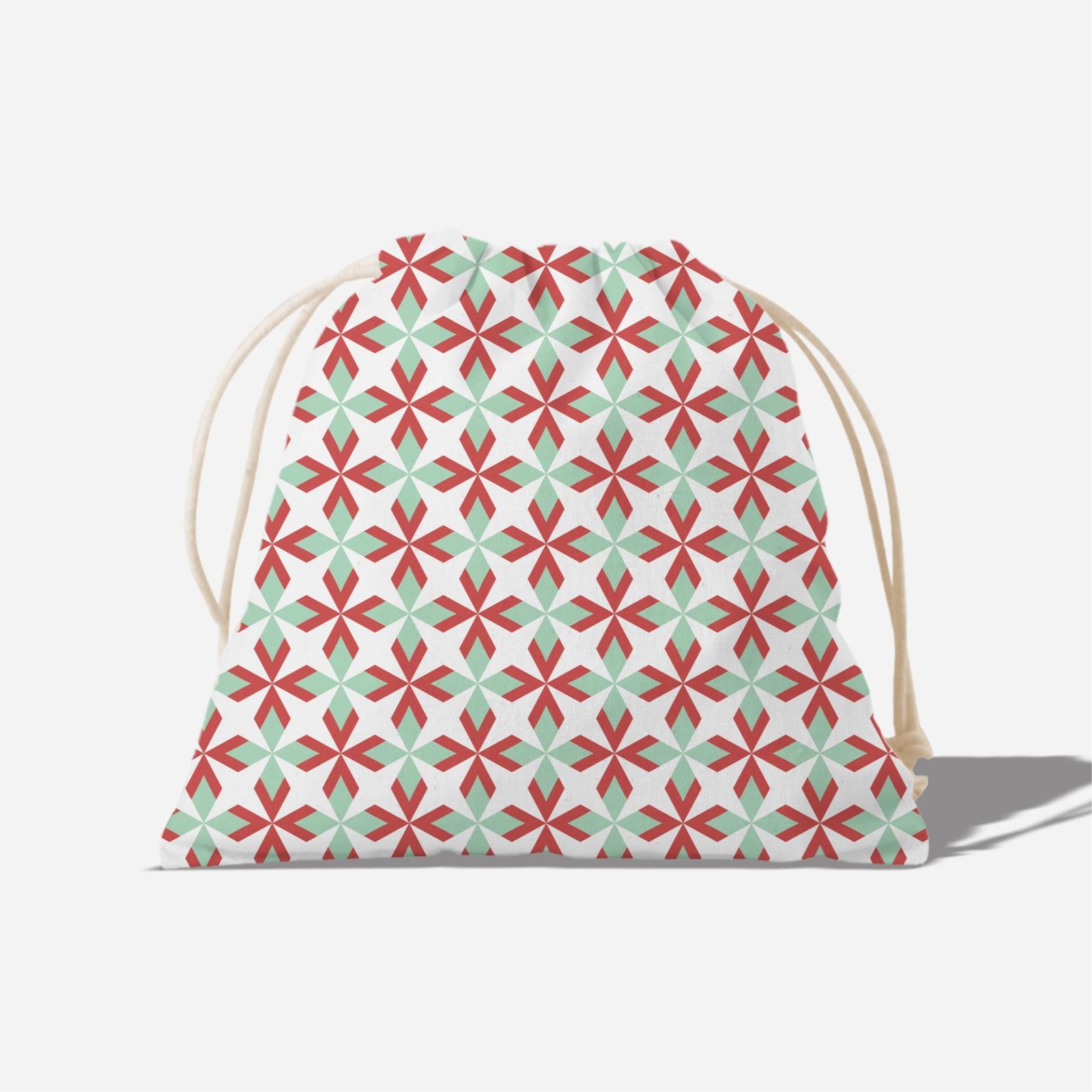 Ixora Series Full Print Satchel - Red