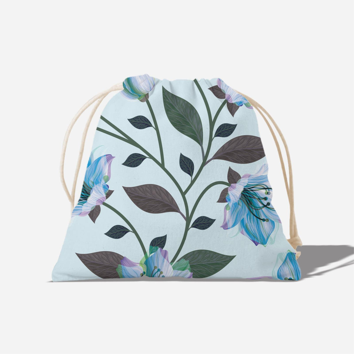 Classic Kesuma Full Print Satchel - Icy Blue