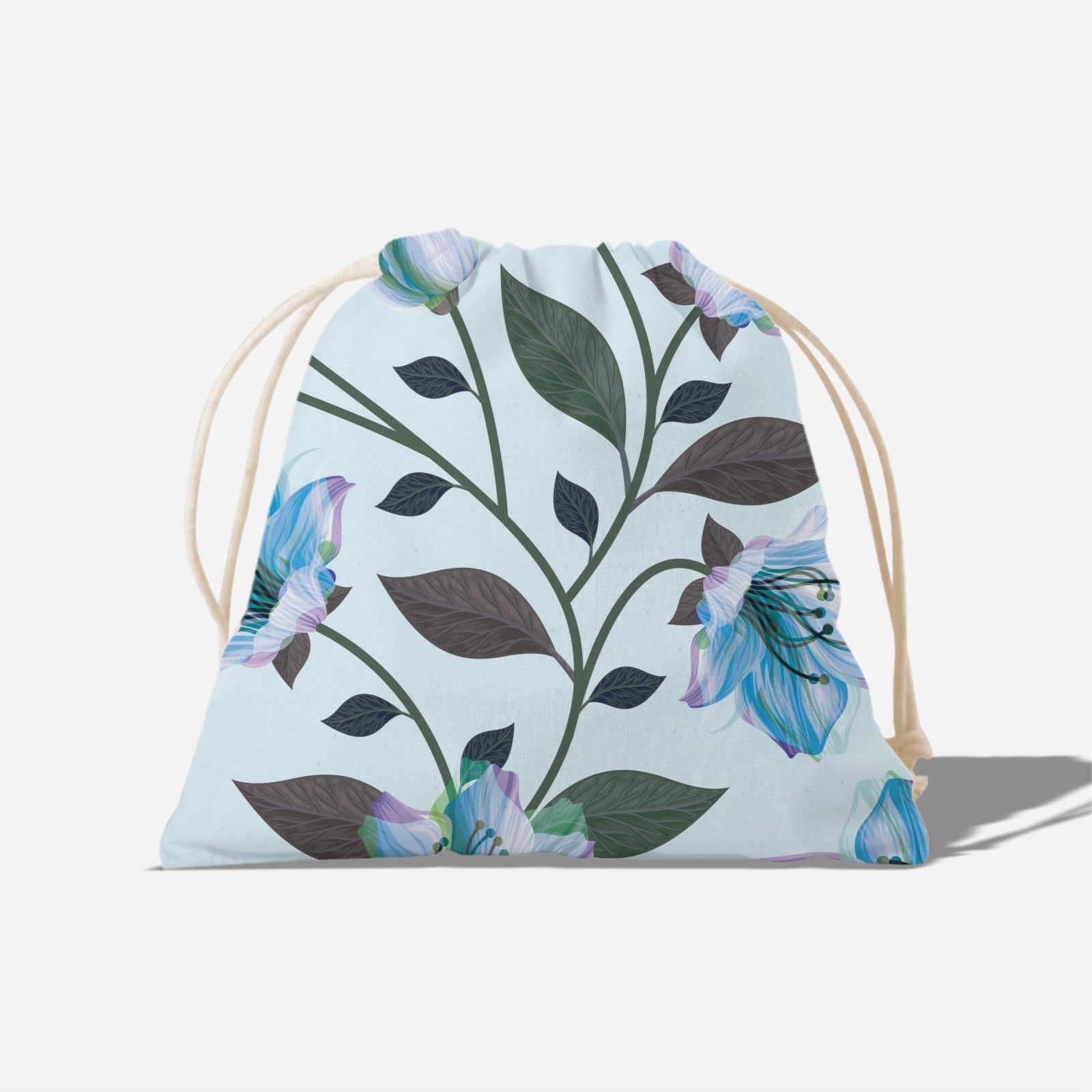 Classic Kesuma Full Print Satchel - Icy Blue