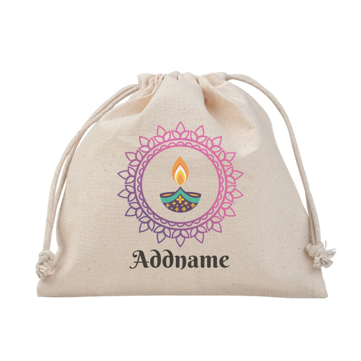 Deepavali Series Diya with Mandala Satchel