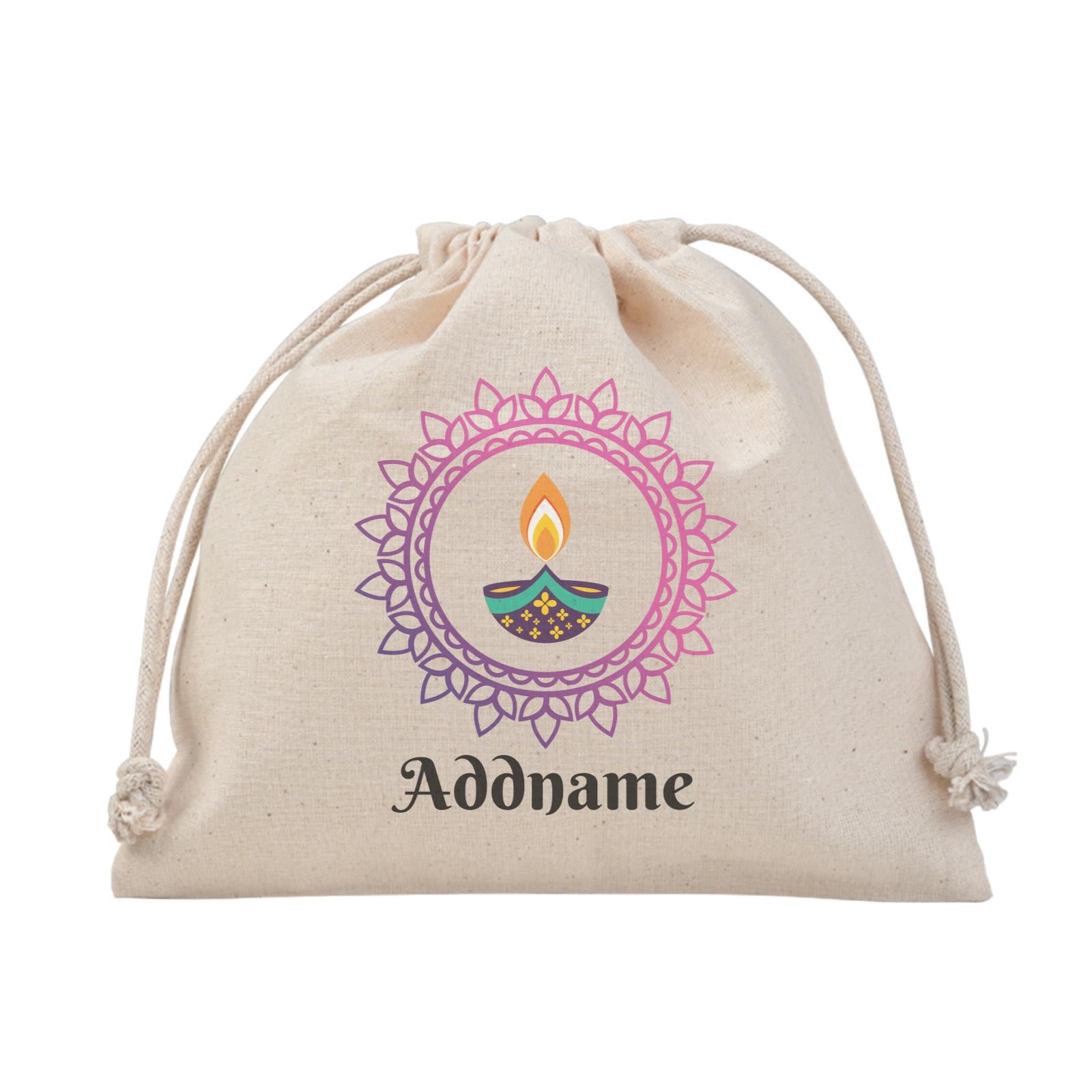 Deepavali Series Diya with Mandala Satchel